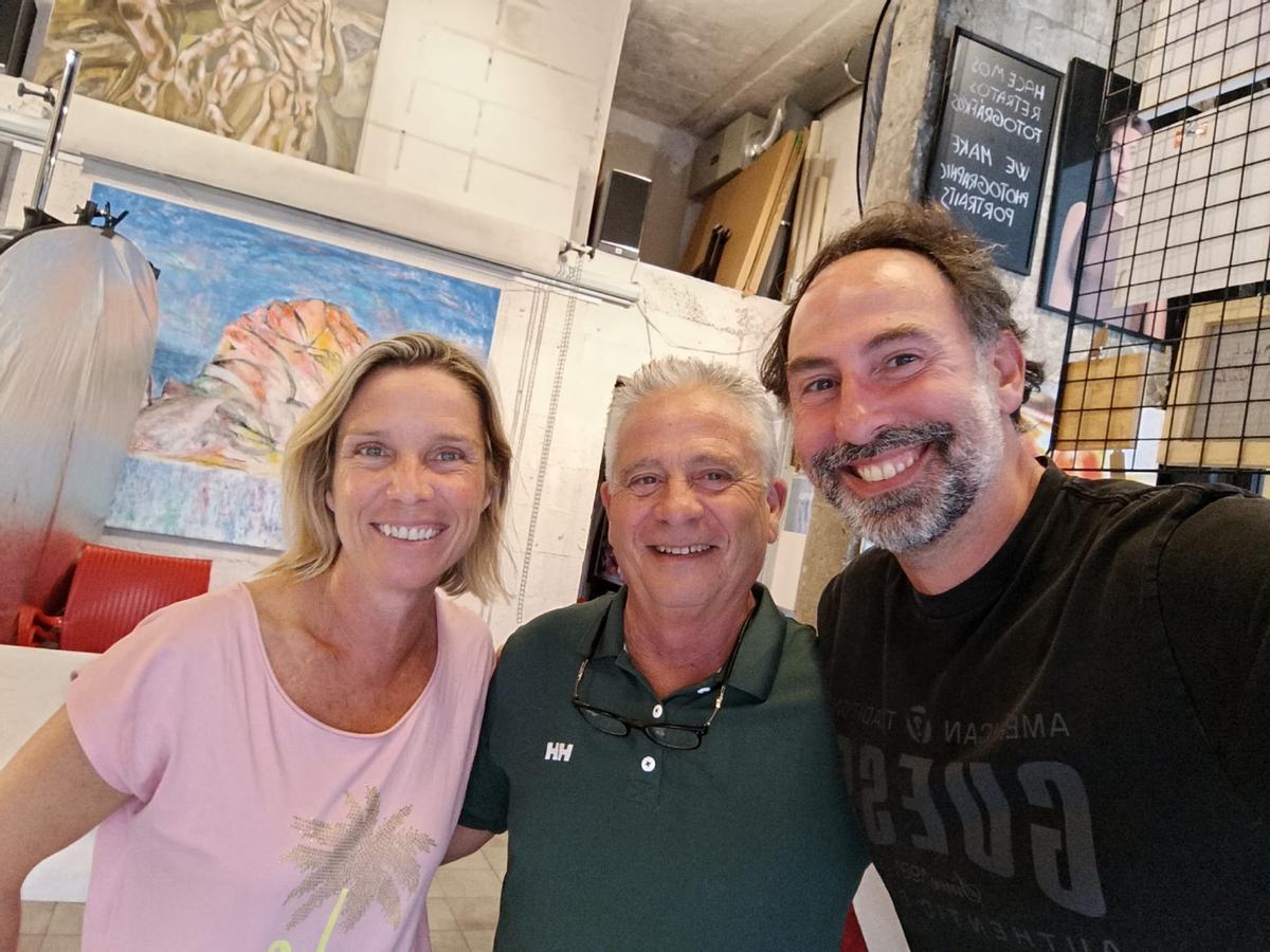 Ana Serapio, Paco Costa y Enrique Villalonga