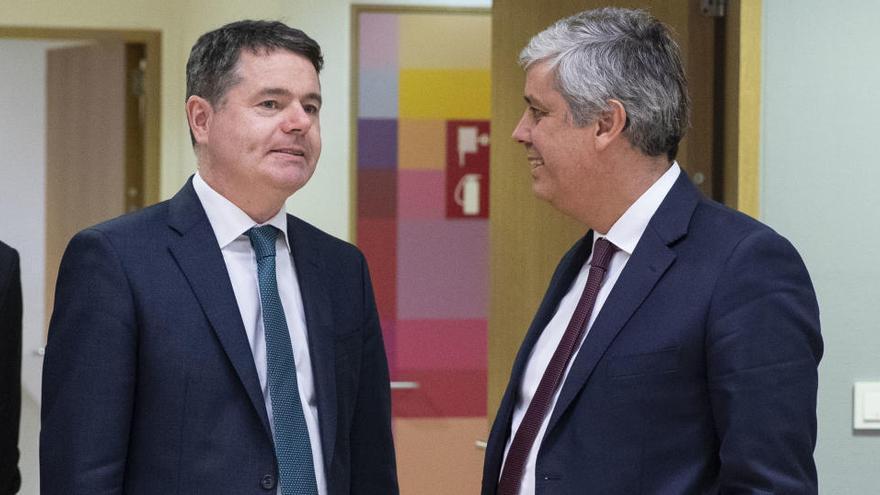 Ministre de Finances irlandès, Paschal Donohoe, i del president de l&#039;Eurogrup, Mario Centeno