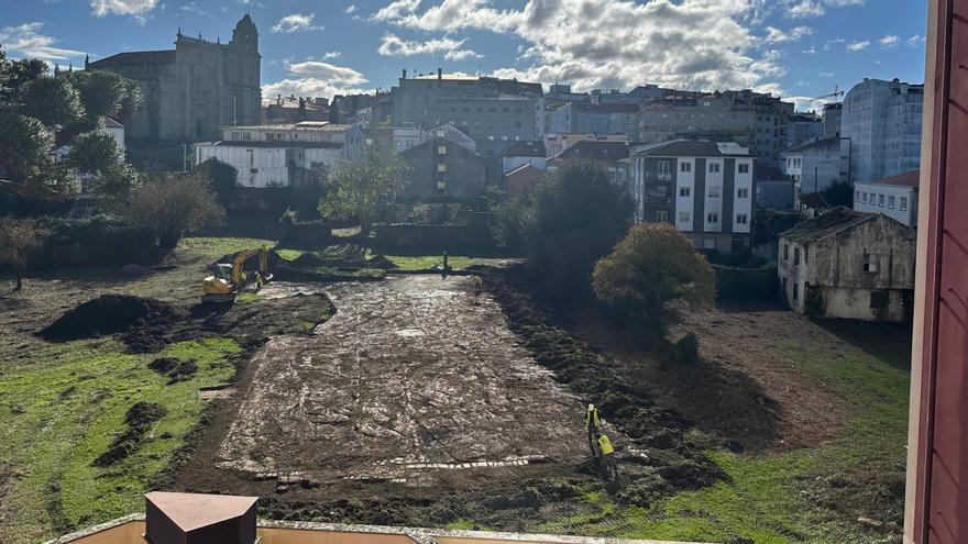 La pista fue descubierta temporalmente hace unos días en las catas arqueológicas. |  FdV