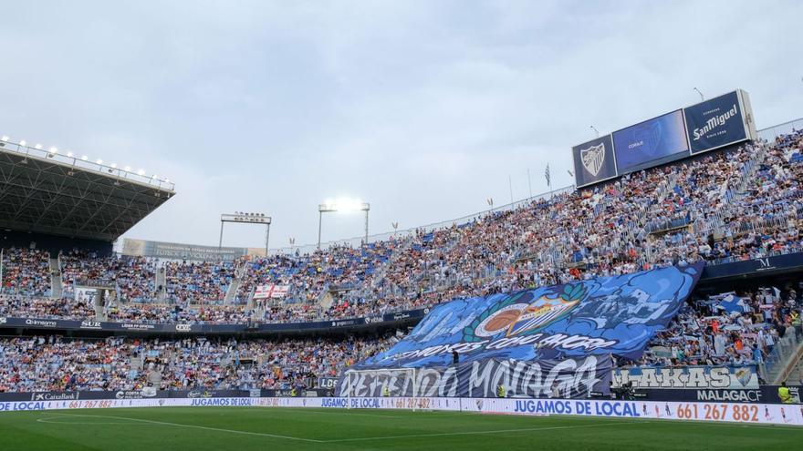 Imagen del estadio de La Rosaleda, el mejor valorado de toda Sergunda según un estudio publicado ayer. | GREGORIO MARRERO