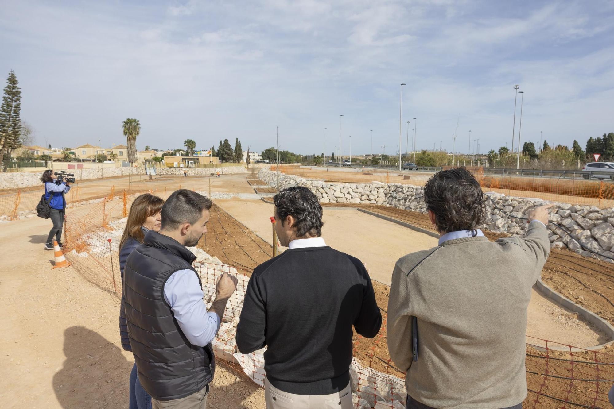 Esta es la nueva balsa de laminación y parque inundable que Torrevieja abrirá en marzo en Doña Inés