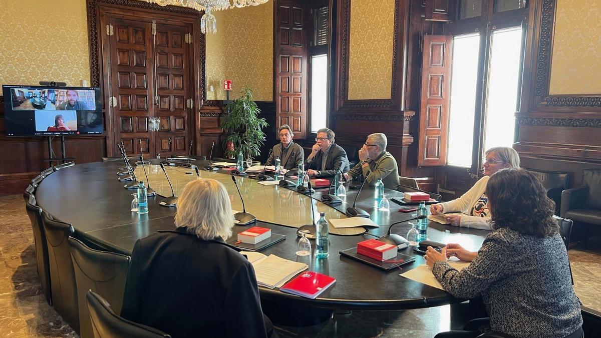 Reunión de la Mesa del Parlament