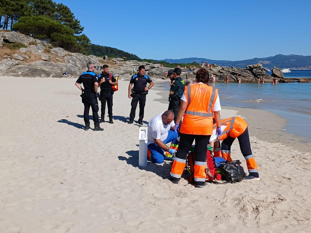 La intervención de los equipos de emergencias.
