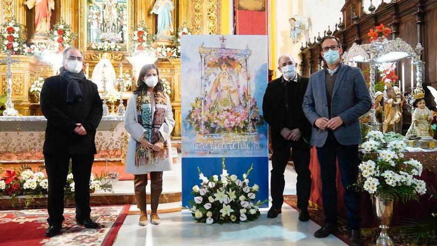 La llegada de la Virgen de Luna a Pozoblanco es anunciada en un brillante cartel de Rosario Muñoz