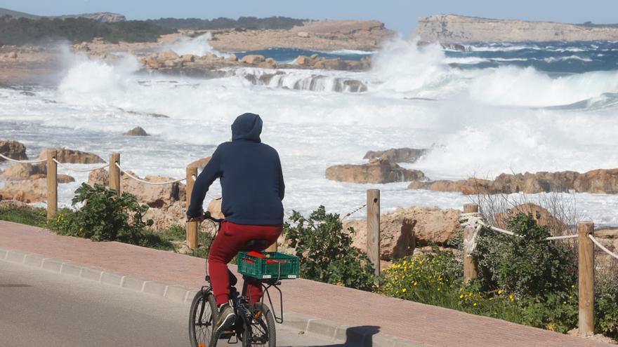 Un temporal invernal llega a Ibiza y Formentera