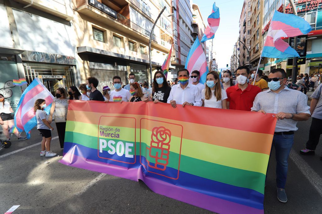 Marcha del colectivo LGTBI+ en Murcia