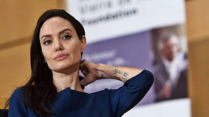 La actriz Angelina Jolie.