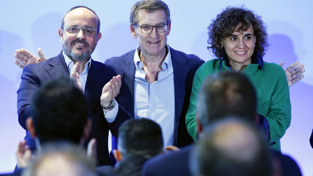 Feijóo bendice a Alejandro Fernández, su candidato en Cataluña: "Es evidente que hemos acertado plenamente"