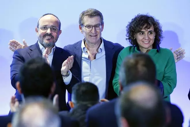 Feijóo bendice a Alejandro Fernández, su candidato en Cataluña: "Es evidente que hemos acertado plenamente"