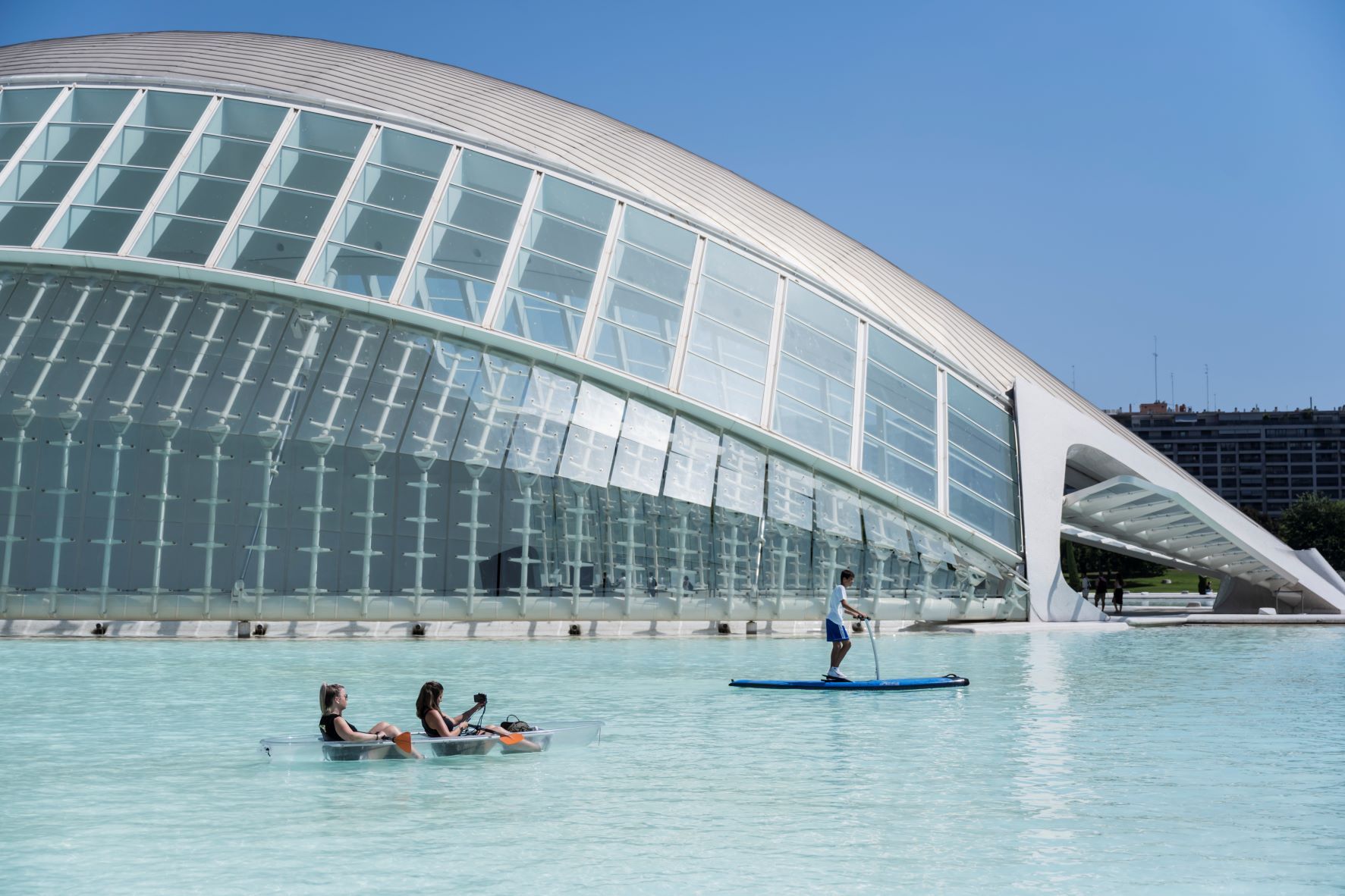 La Ciutat de les Arts i les Ciències ofrece actividades acuáticas