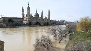 Aragón tiene todas las miradas puestas en la crecida del Ebro tras el paso de la borrasca Oriana
