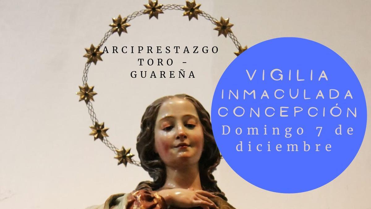 Actos anunciados por la Vigilia de la Inmaculada en Toro.