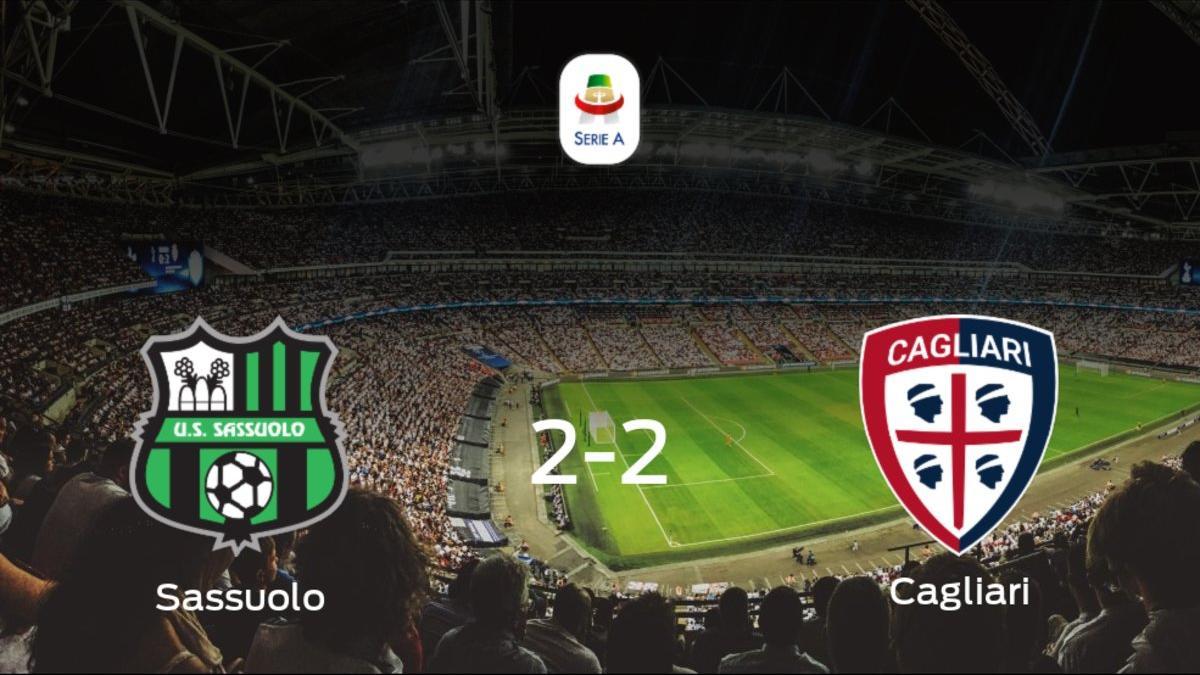 Un punto para cada uno en el Sassuolo-Cagliari (2-2)