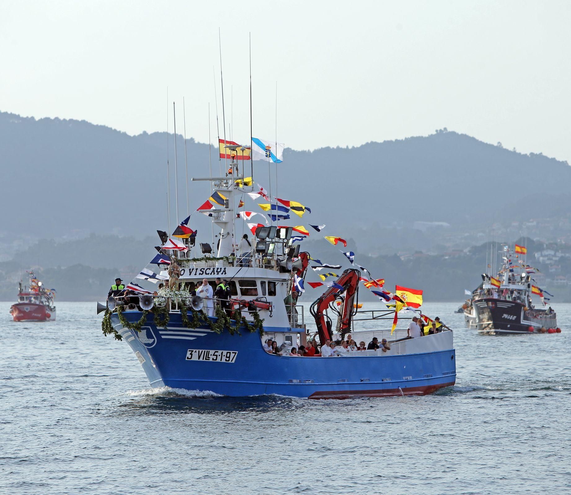 Las mejores imágenes de la procesión marítima de O Berbés