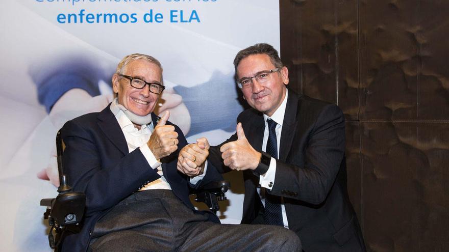 Las fundaciones La Caixa y Francisco Luzón firman un acuerdo.