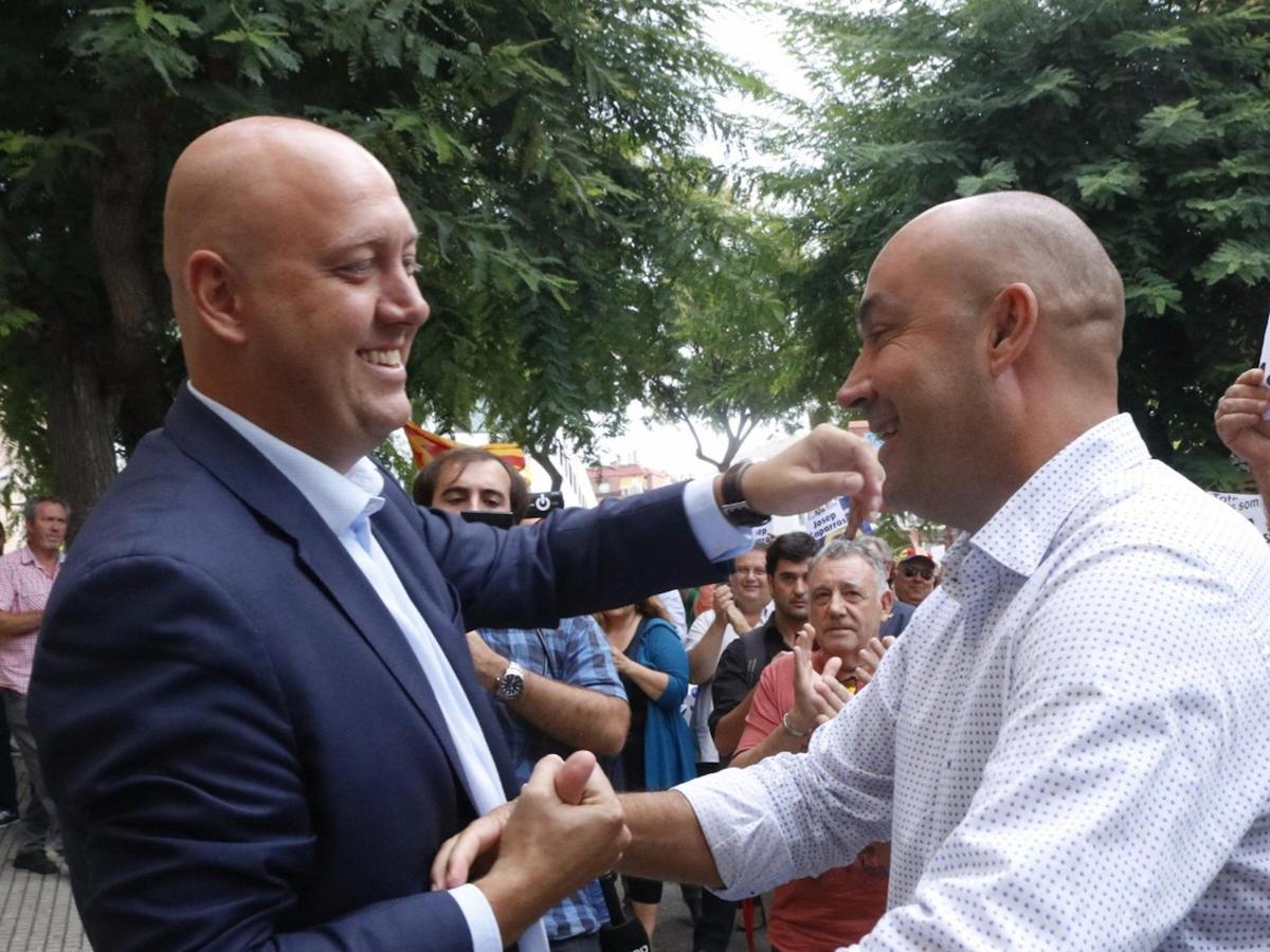 Albert Salvadó y Josep Caparrós, ambos de ERC, ahora indultados por el 1 de octubre de 2017.