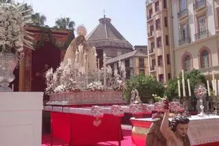 Altares montados para el paso de las procesión de el Corpus de Málaga 2025
