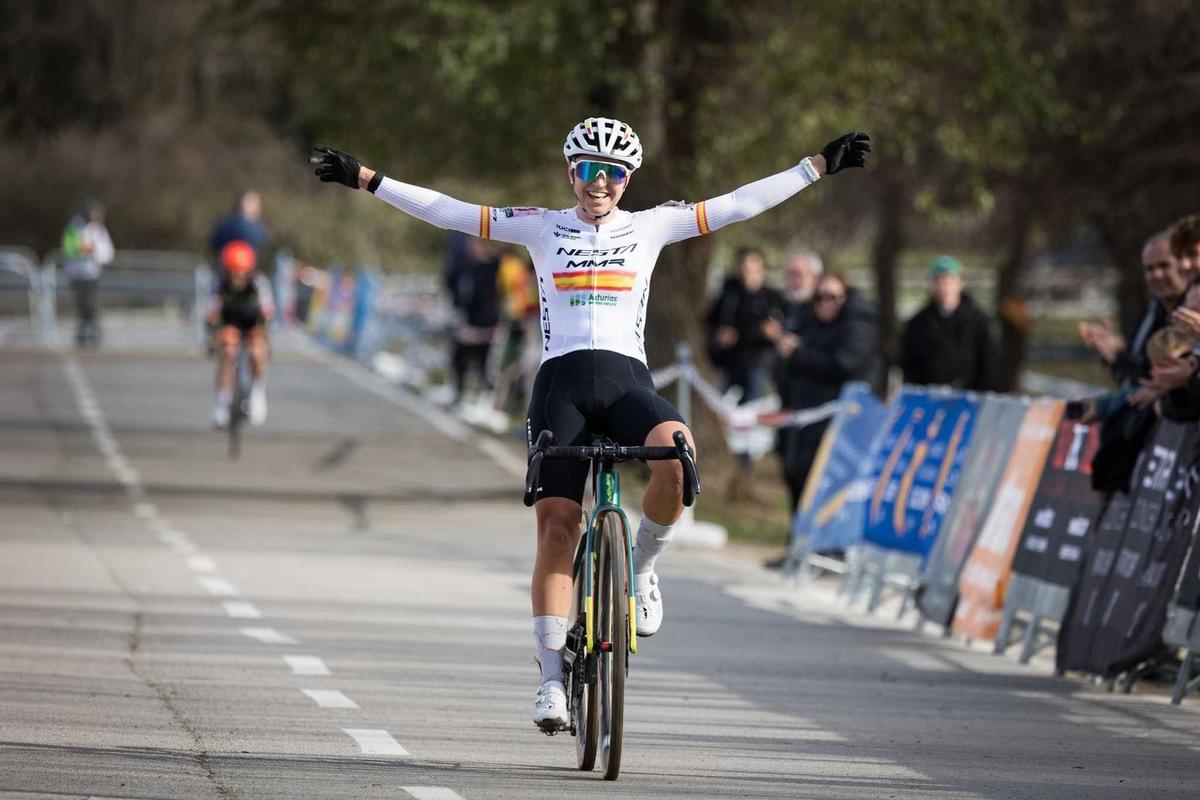 Sofía Rodríguez, reciente Campeona de España de ciclocrós.