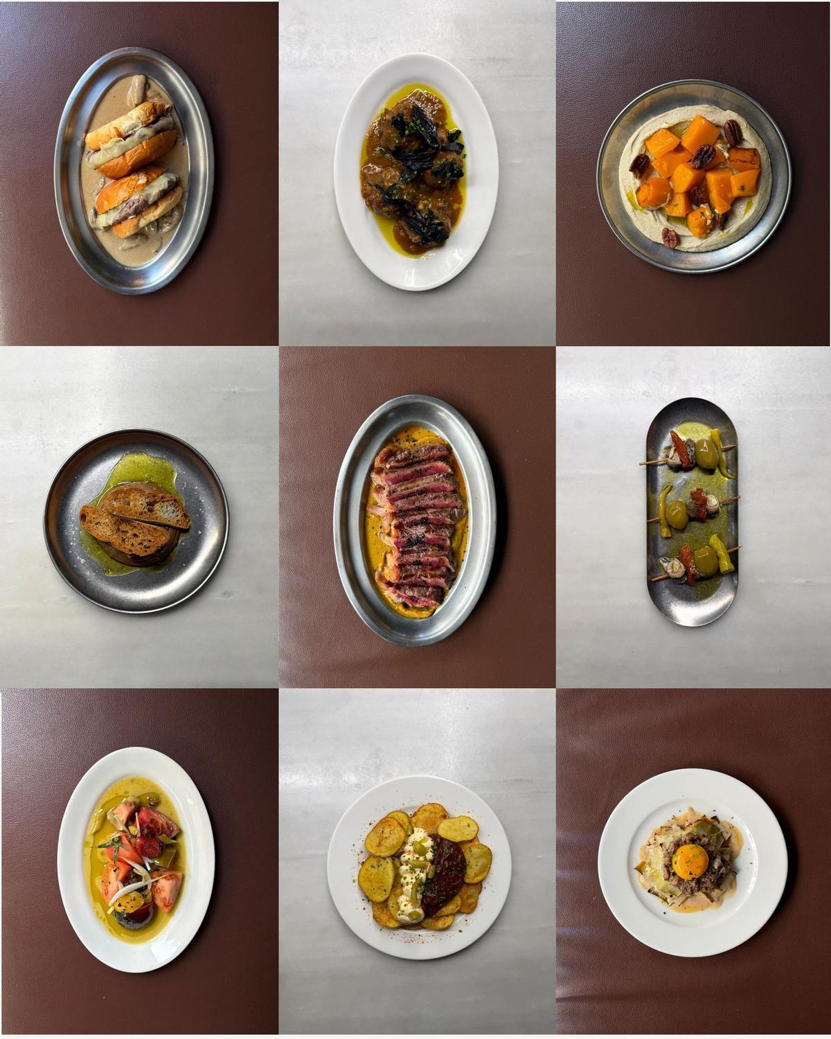 Algunos de los platos que ofrece el renovado Tierra Brava