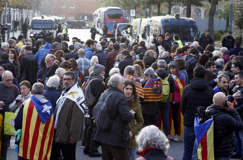 Protesta de Tsunami Democràtic junto al Camp Nou.