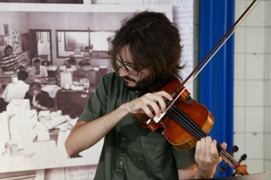 Concierto de Vandalia Trío en la exposición