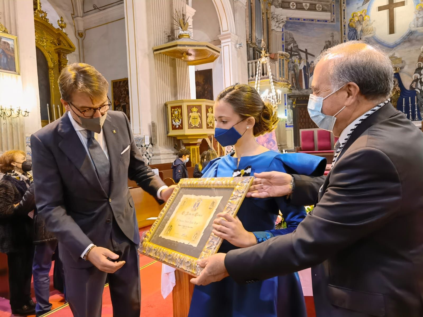 Quico Catalán, mantenedor del acto de nombramiento de la Clavariesa Infantil del Altar de sant Vicent Ferrer del Carmen