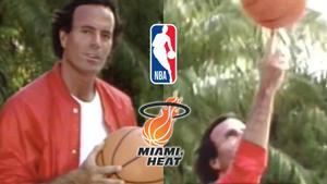 Julio Iglesias promociona a los Miami Heat en los 80.