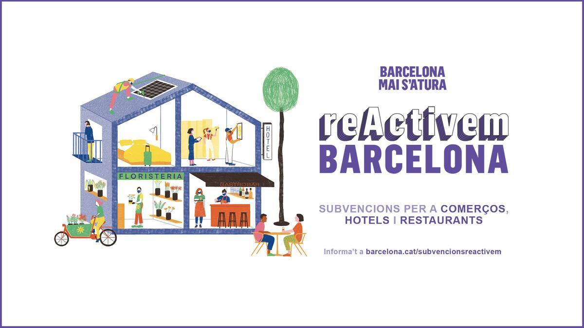 ReActivem Barcelona, ajudes al comerç, la restauració i els allotjaments turístics
