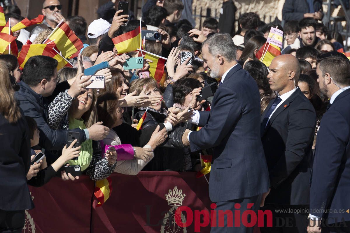 Visita de los reyes de España a Caravaca (explanada de la Basílica)