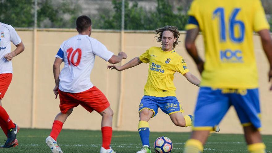 El internacional croata Alen Halilovic, en el duelo amistoso ante el Combinado del Sur, en Tunte.