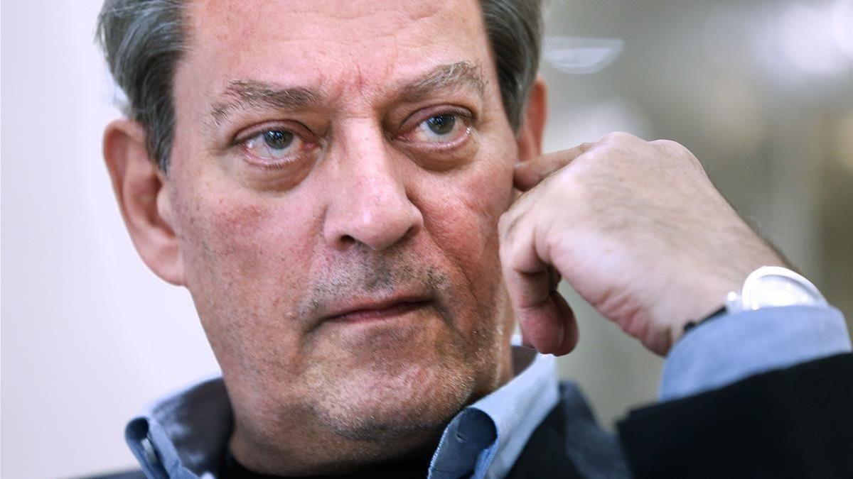 Paul Auster, en su reciente visita a Barcelona.