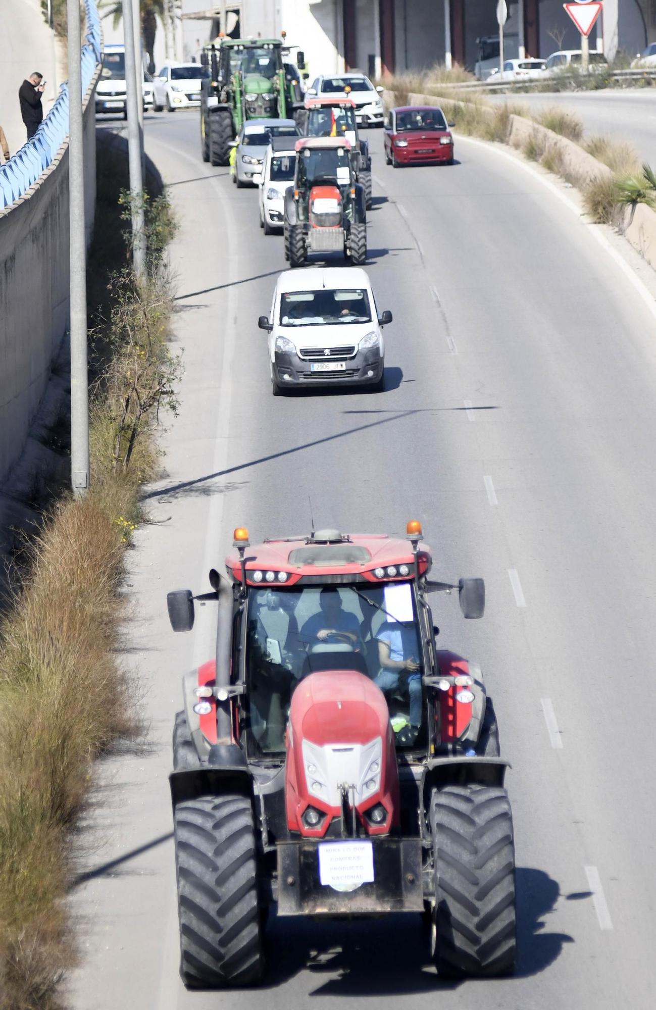 FOTOS: Las protestas de los agricultores murcianos el 21F, en imágenes