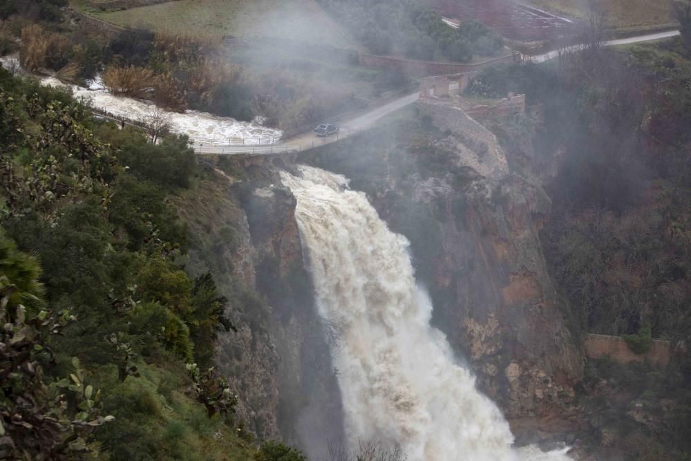 Segundo día del  Temporal Gloria en la Vall d'Albaida, la Costera y la Canal de Navarrés