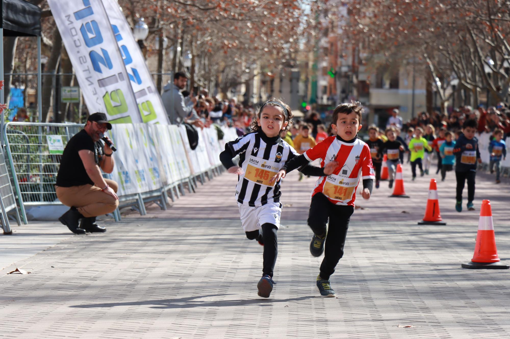 Las mejores imágenes de la maratón infantil en Castelló