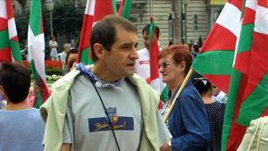 Josu Ternera, en una manifestación aberzale que se celebró en Bilbao en noviembre de 2002.