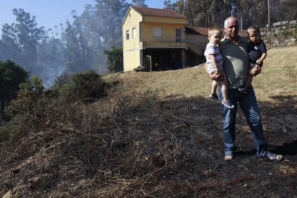 El combate contra el fuego, en Mondariz