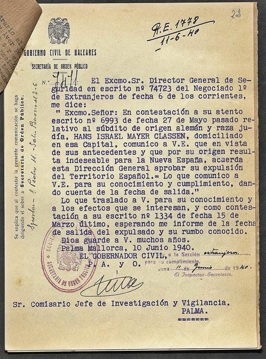 Cuando el holocausto pasó cerca de Balears