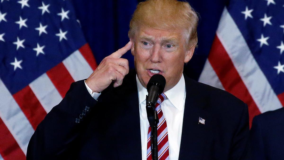 Donald Trump, durante la convención republicana de Cleveland, el 22 de julio.