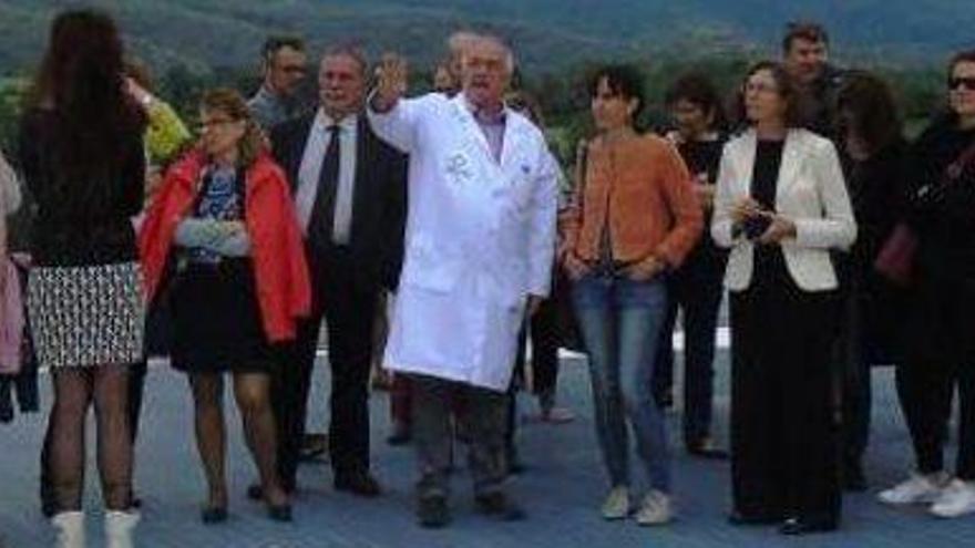 Els membres del programa Poctefa durant la visita a l&#039;hospital