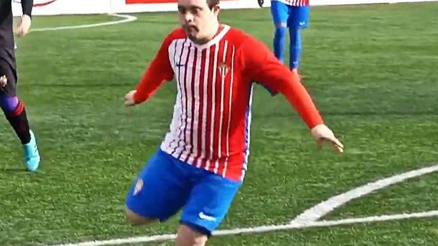 Javi Palacios, jugador del Sporting Genuine.