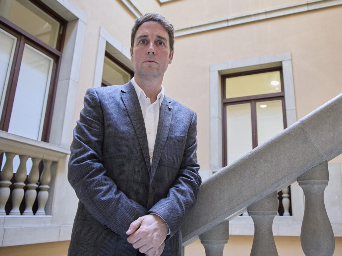 Jordi Masquef, a l’Ajuntament de Figueres.