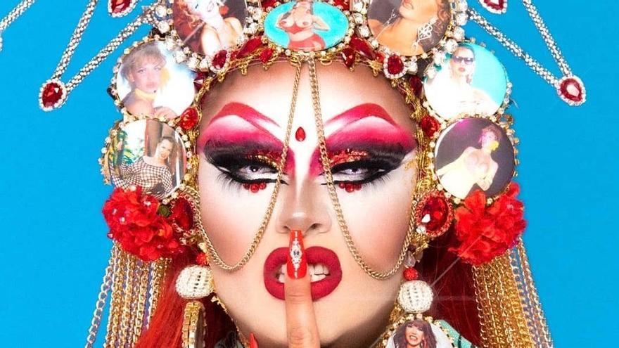 Drag Vulcano con su look inspirado en Cristina la Veneno