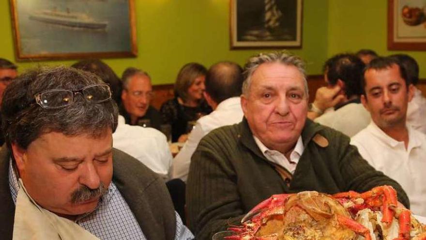 La comida oficial de O Centolo Larpeiro, el año pasado. // Muñiz