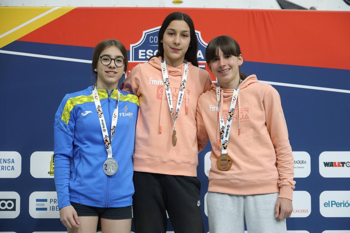 Galería | Podio primera jornada de la Copa de España de Escalada en Cáceres