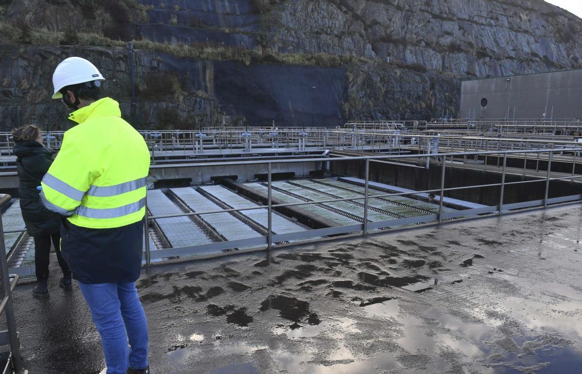Las instalaciones de la depuradora de la EDAR de Bens.