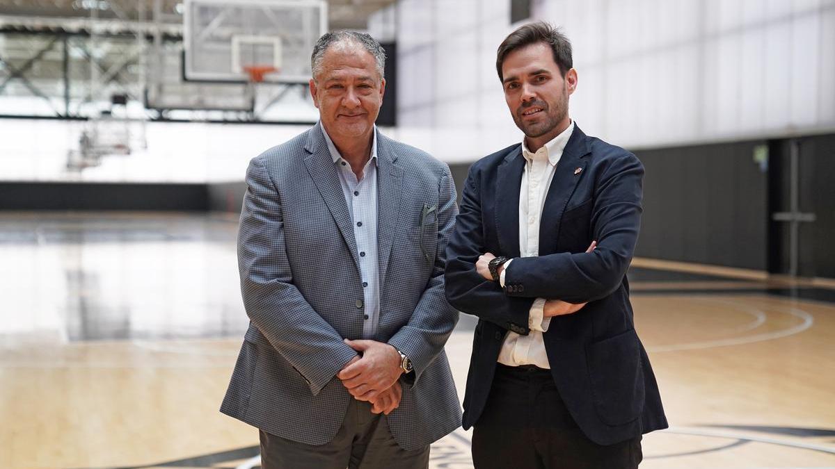 Marshall Glickman y Enric Carbonell, en las pistas de L'Alqueria del Basket