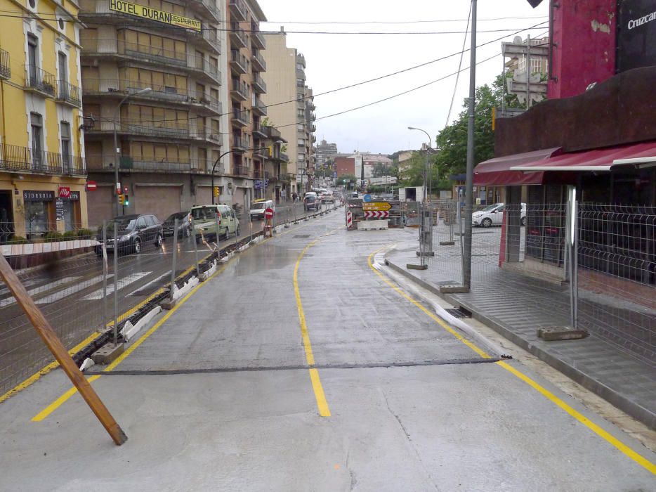 Segona fase d'obres a la plaça del Sol Figueres