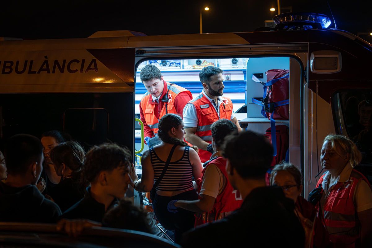 El dispositivo de seguridad durante la noche de fiestas de La Mercè.