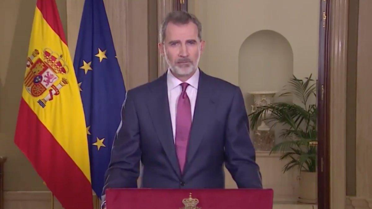 Felipe VI a su mensaje a la nación ante la crisis sanitaria por el coronavirus