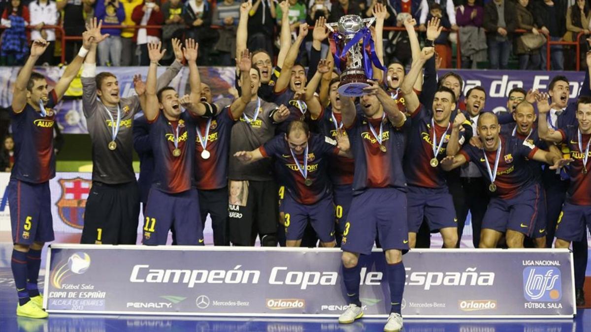 El Barça Lassa ganó en 2013 en Alcalá su tercera y última Copa de España